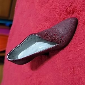 Just The Right Shoe By Raine Pastiche 25048 Resin Red Wine Mini Shoe Rhinestones